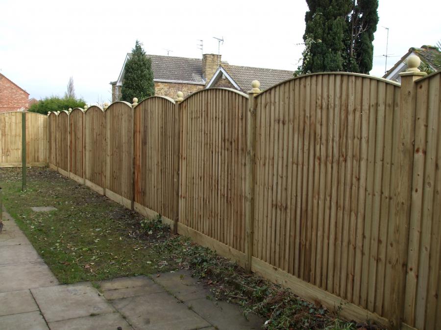 Bow Top Featherboard Fencing Products Gates and fencing in York Sandalwood Gates & Timber