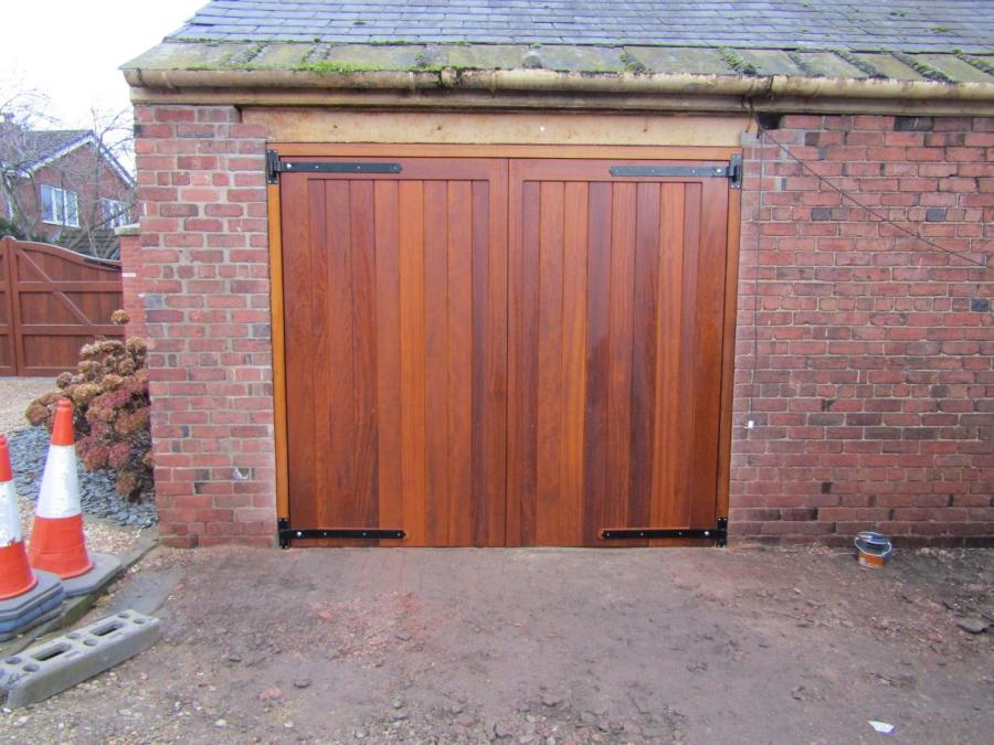 Solid Frame, Brace & Ledge Garage Doors (Hardwood) Products Gates